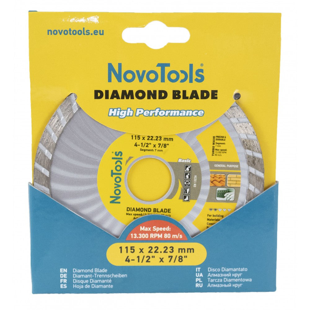 Disc Diamantat Basic 230x7x22.23 Turbo Wave NovoTools