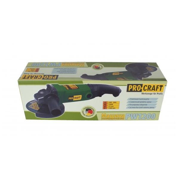 Flex Polizor Unghiular Procraft PW 1200, 860 W, 11000 RPM, 125 mm