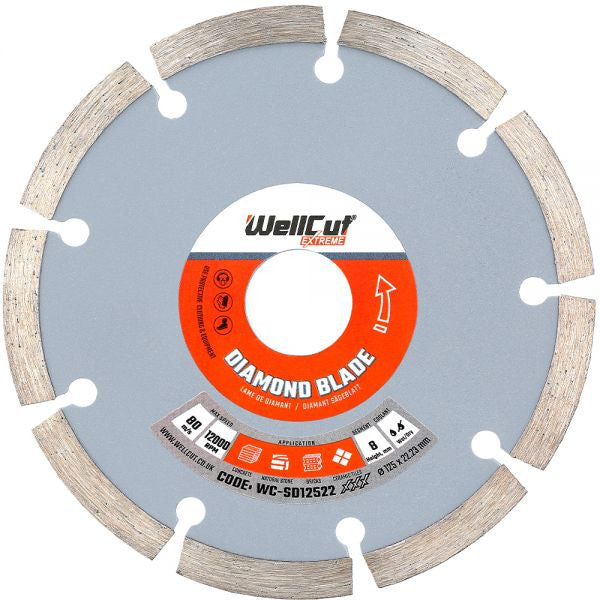 Disc dimantat WC-SD12522 WellCut Diamond Blade 125x22mm